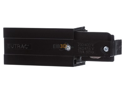 Frontansicht SLV 145510 Einspeisung links schwarz 