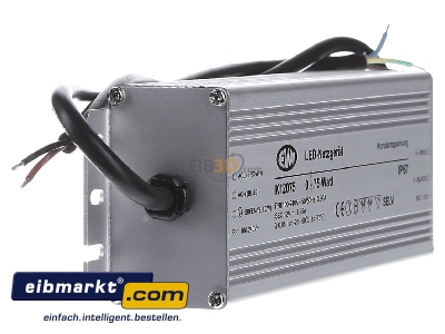 Ansicht links EVN Lichttechnik K 12075 LED-Netzgert 12VDC 0-75W IP67 