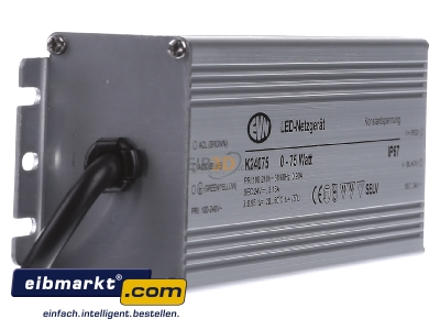 Ansicht links EVN Elektro K 24075 LED-Netzgert 24VDC 0-75W IP67 