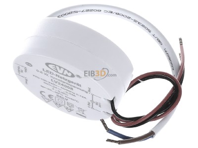 Ansicht oben vorne EVN LV 24008 LED-Netzgert 24VDC 0,1-8W rund 