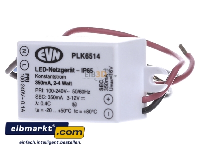 Frontansicht EVN Elektro PLK6514 P-LED Netzgert IP65 350mA 1-4W 