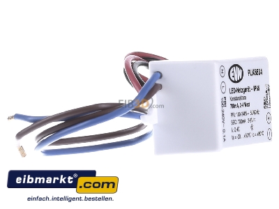 Ansicht links EVN Lichttechnik PLK6534 P-LED Netzgert IP65 700mA 2-4W 