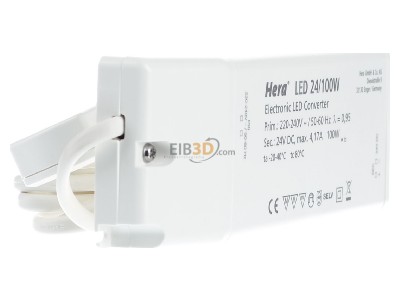 Ansicht links Hera 20604003301 LED-Trafo 24V/100W 12fach Vert 