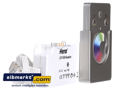Ansicht links Hera 61500050541 Dynamic-Funk-Controller RGB 75W m.Fernbed. 