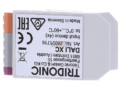 Back view Arclite DALI XC System component for lighting control 
