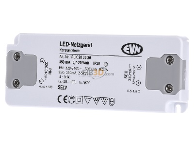 Frontansicht EVN Lichttechnik PLK203520 LED-Netzgert 350mA 0,7-20W IP20 
