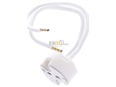 Ansicht oben vorne Scharnberger+Has. 88442 Keramikfassung G4/Gx5,3 100mm Kabel 