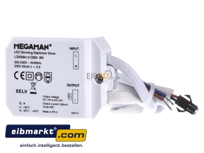 Frontansicht IDV (Megaman) MM56017 LED-Treiber 9W 350mA dim MM 56017