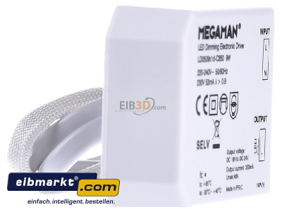 Ansicht links IDV (Megaman) MM56017 LED-Treiber 9W 350mA dim MM 56017