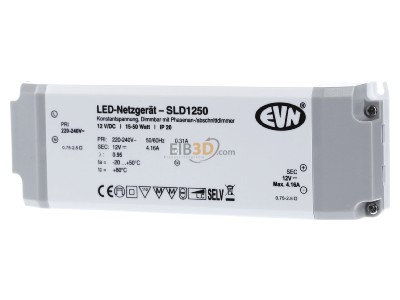 Frontansicht EVN SLD1250 LED-Netzger�t 12V/DC 15-50W IP20 