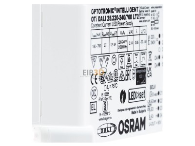Ansicht links LEDVANCE OTI DALI 25/220-240 LED-Betriebsgert 220-240V/12-54V 27W QTI DALI 25/220-240