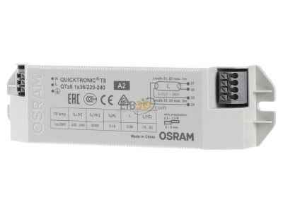 Frontansicht LEDVANCE QTz8 1X36 EVG 
