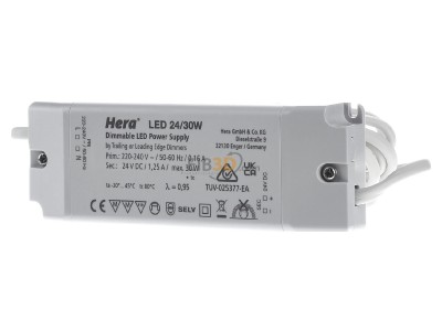 Frontansicht Hera 20604001222 LED-Trafo 24V 