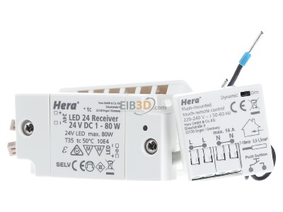 Frontansicht Hera 20805003006 24V Dimm-Controller Funk 