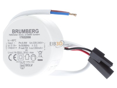Frontansicht Brumberg 17652000 Konverter 350mA 7W dimmbar 