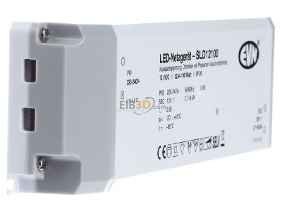 Ansicht links EVN SLD12100 LED-Netzgert 12VDC 32,4-100W IP20 