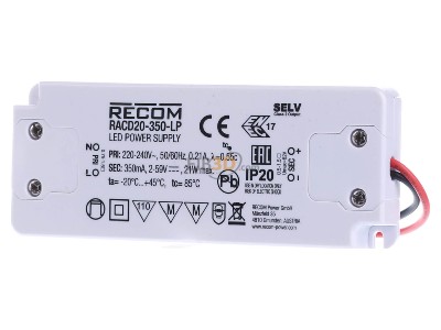 Frontansicht Brumberg 17621000 LED-Konverter 350mA nicht dimmbar 