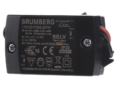 Frontansicht Brumberg 17662000 LED-Konverter 350mA nicht dimmbar 