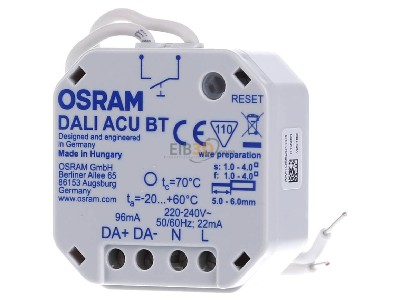 Front view RZB 982480.009 Control unit for lighting control 
