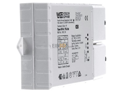 Ansicht links Houben 183038 E-Vorschaltgert EHXc 70.326 70W 