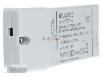 Ansicht links Brumberg 17231000 LED-Netzgert 12-75W 24V IP20 dimm. Phasenab. 
