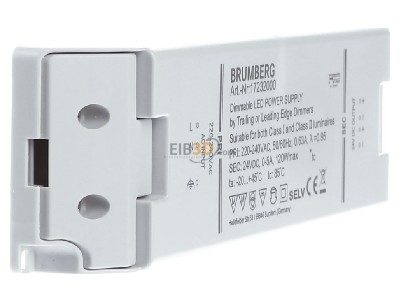 Ansicht links Brumberg 17232000 LED-Netzgert 12-120W 24V IP20 dimm. Phasenab. 