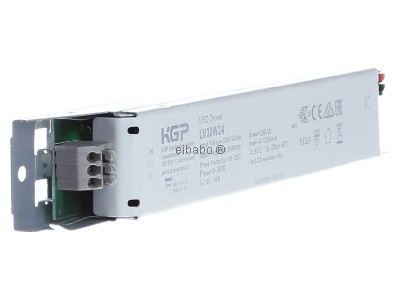 View on the left Dotlux 5075 LED driver - LED power supply 24V 0-30W, 
