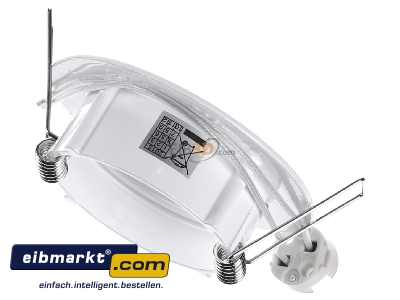 Top rear view EVN Lichttechnik 514 001 ws Downlight 1x50W LV halogen lamp 
