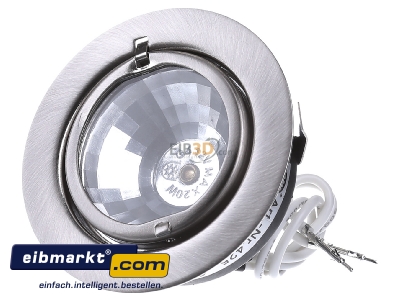 Front view EVN Elektro 425 013 chr/sat Downlight 1x20W LV halogen lamp
