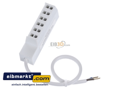 Ansicht oben rechts EVN Elektro AMP 006 NV-Verteiler 6-fach -120W 10cm 