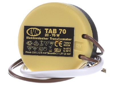 Front view EVN TAB 70 Transformer LV lamp 20...70W 230V/12V 
