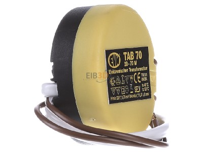 View on the left EVN TAB 70 Transformer LV lamp 20...70W 230V/12V 
