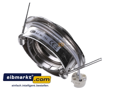 Ansicht oben hinten EVN Elektro 754 013 chr/sat DG EB-Strahler 35W 12V GX5,3 