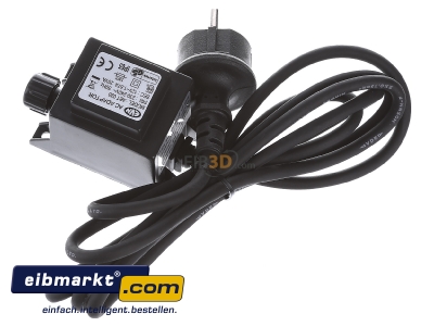 Top rear view EVN Lichttechnik ABT 020 Transformer LV lamp 20W 230V/11,5V
