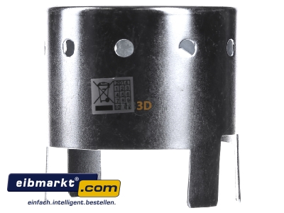 Ansicht hinten EVN Lichttechnik EBT 051 Einbautopf H 70mm. Stahl 