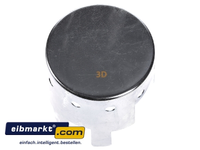 Ansicht oben links EVN Lichttechnik EBT 051 Einbautopf H 70mm. Stahl 