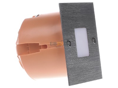 View on the left Brumberg P3930WW LED wall light with power LED 1W, stainless steel, recessed mounting, P3930 warm white
