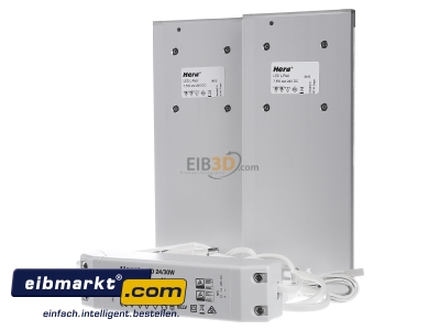 Ansicht hinten Hera 61055120208 2er-Set LED-Unterb.leuchte 7,5W ww eds m.IR-Sch 