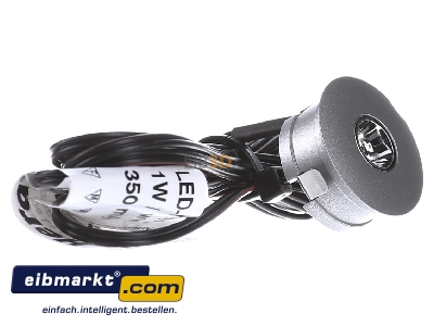Ansicht links Hera LED Eye 35S 1Www alu LED-Einbauleuchte 