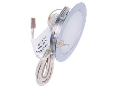 Ansicht oben links Hera FR 68-LED 4W ww chmt LED-Einbauleuchte chrom-matt 