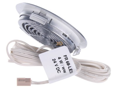 Ansicht oben hinten Hera FR 68-LED 4W ww chmt LED-Einbauleuchte chrom-matt 