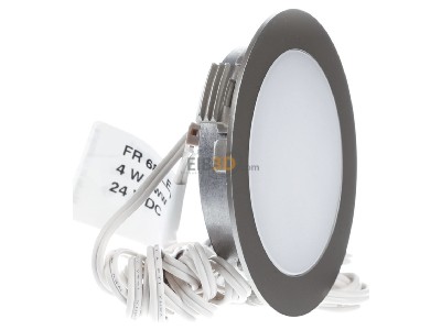 Ansicht links Hera FR 68-LED 4W ww eds LED-Einbauleuchte edelstahloptik 