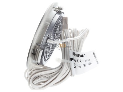Ansicht oben rechts Hera FR 68-LED 4W ww eds LED-Einbauleuchte edelstahloptik 
