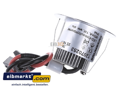 Ansicht oben hinten Brumberg Leuchten 12070253 LED-Lichtpunkt 1W 3000K IP44 