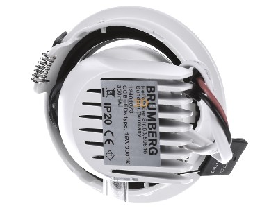 Ansicht hinten Brumberg 12401073 LED-Deckeneinbauleuchte ws 15W 3000K 