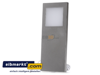 Frontansicht Hera 61001690208 LED Slim-Pad F 5W ww edelstahloptik 