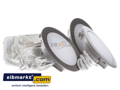 Ansicht links Hera 61056303002 3er-Set LED-Einbauleuchte 4W ww eds +LED24/15W 