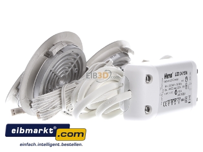 Ansicht rechts Hera 61056303002 3er-Set LED-Einbauleuchte 4W ww eds +LED24/15W 
