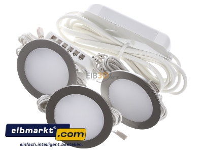 Ansicht oben vorne Hera 61056303002 3er-Set LED-Einbauleuchte 4W ww eds +LED24/15W 