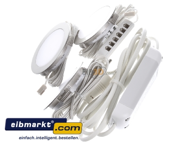 Ansicht oben rechts Hera 61056303002 3er-Set LED-Einbauleuchte 4W ww eds +LED24/15W 
